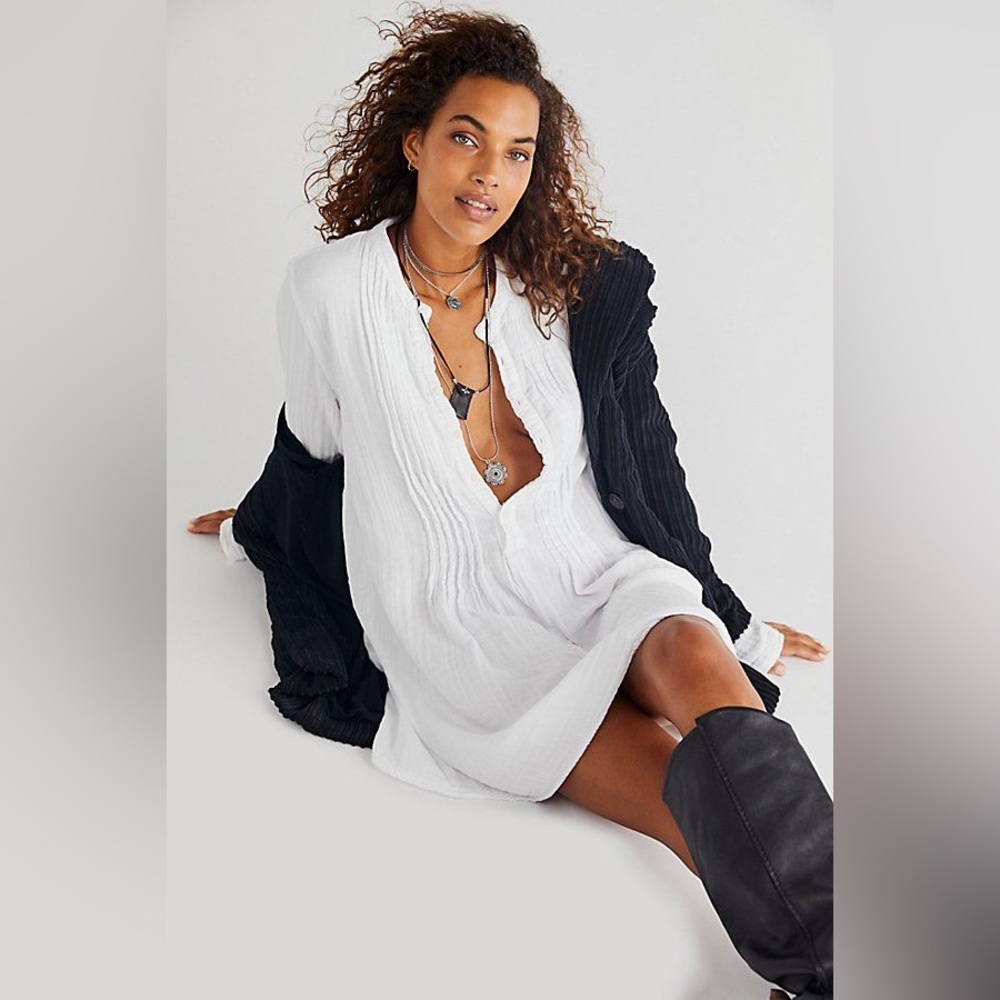 Free People CP Shades Yoko Tunic in White XS (runs big)